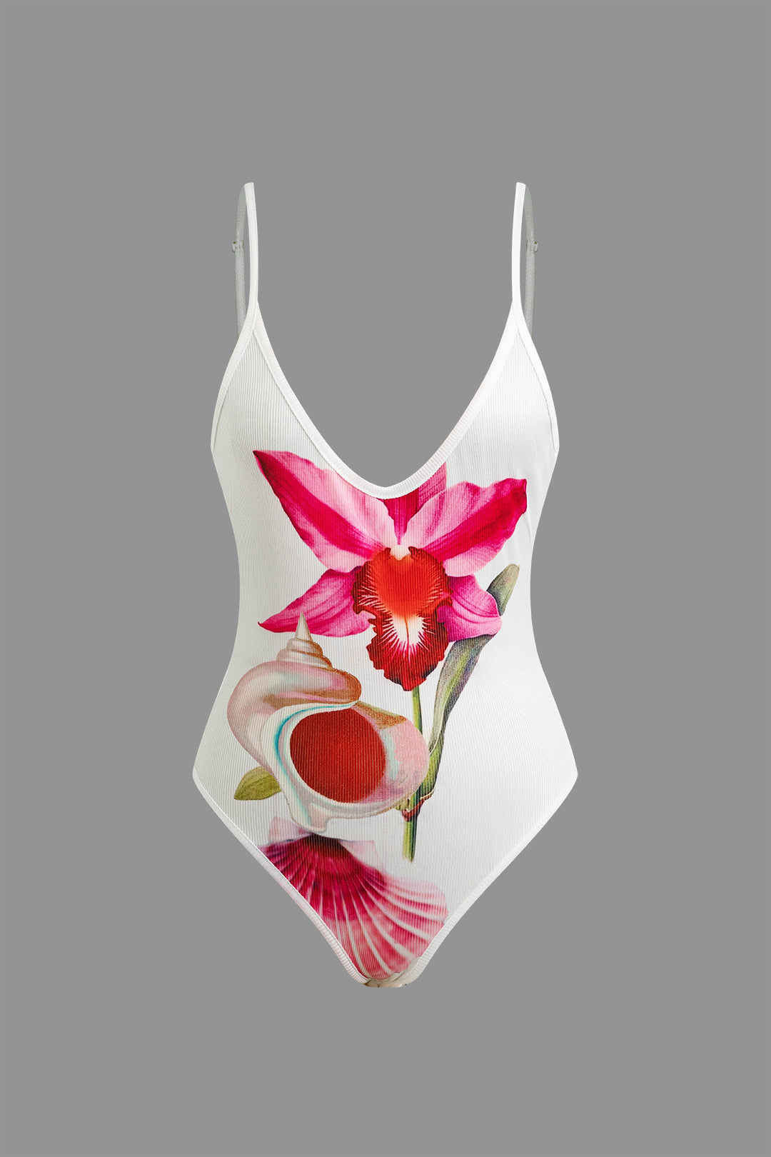 Floral Print Slip Bodysuit