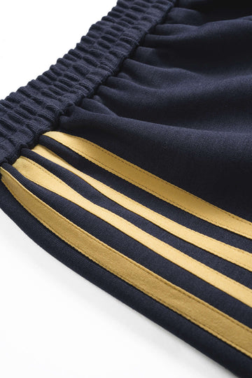 Contrast Stripes Wide Leg Trousers