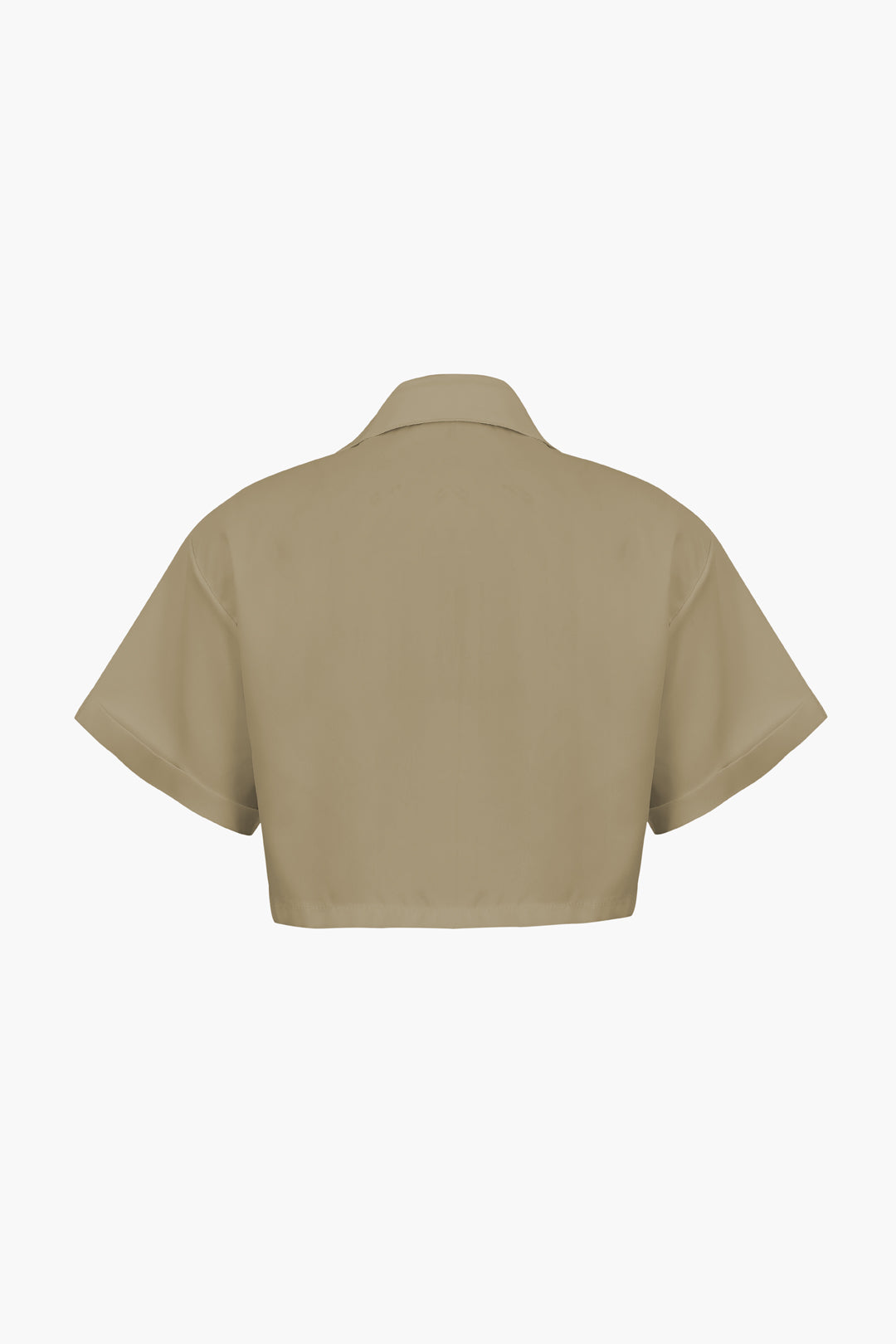 Flap Pocket Twist Hem Shirt