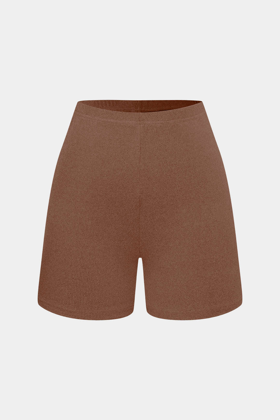 Ensemble de haut et de shorts sans bretelles de base en tricot solide