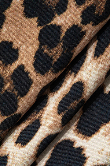 Leopard Print Sleeveless Mini Dress