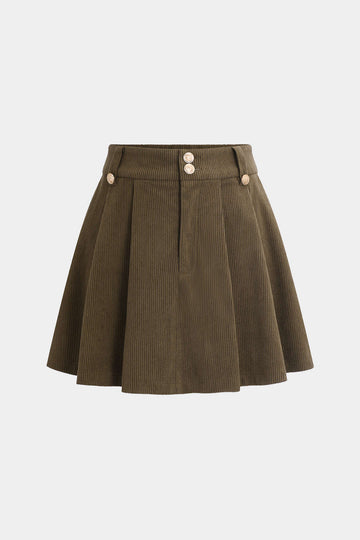 Pleated Mini Skirt