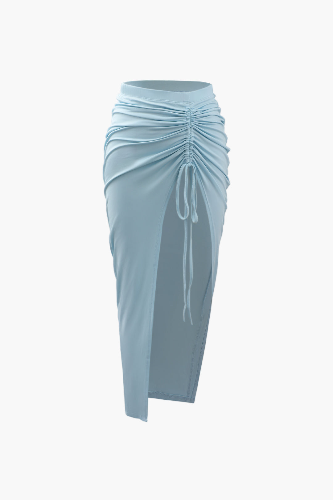 Tie Back Tank Top And Drawstring Slit Skirt Set – Micas