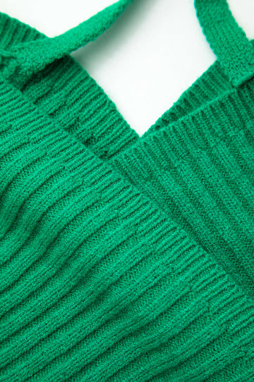 V-neck Off The Shoulder Long Sleeve Sweater