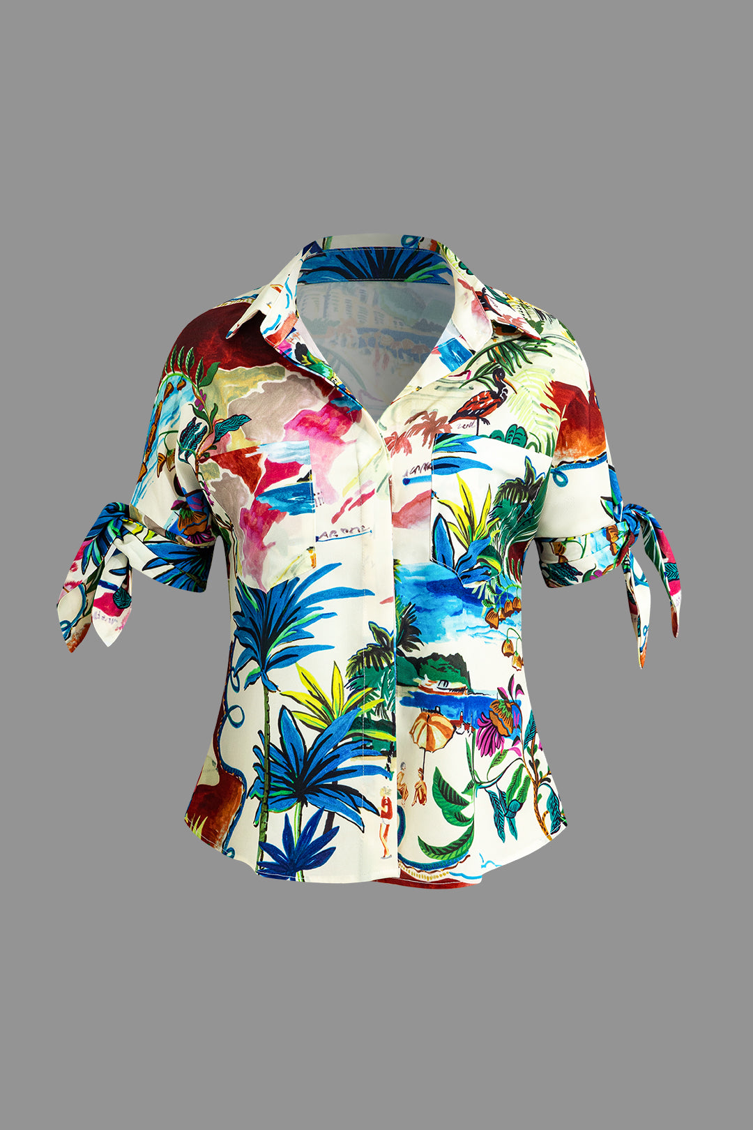 Hawaii Print Short Sleeve Shirt