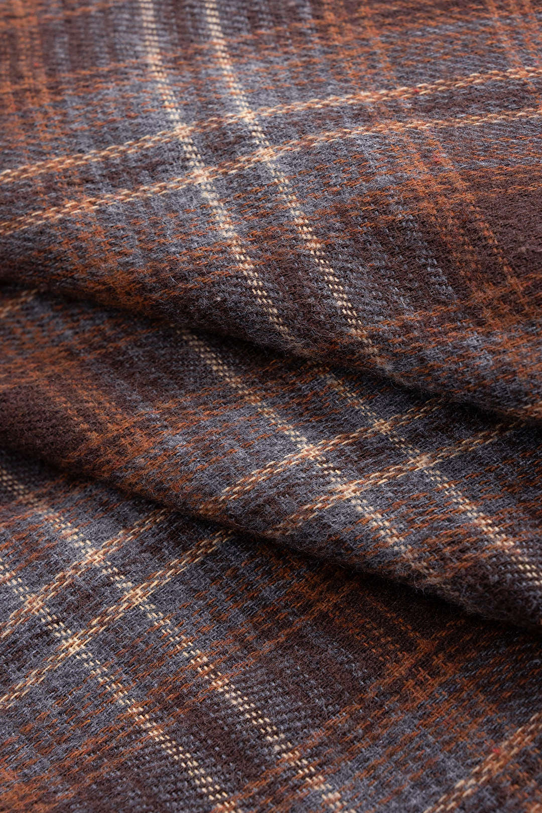 Plaid Print Faux Leather Patchwork Layered Ruffle Hem Skirt