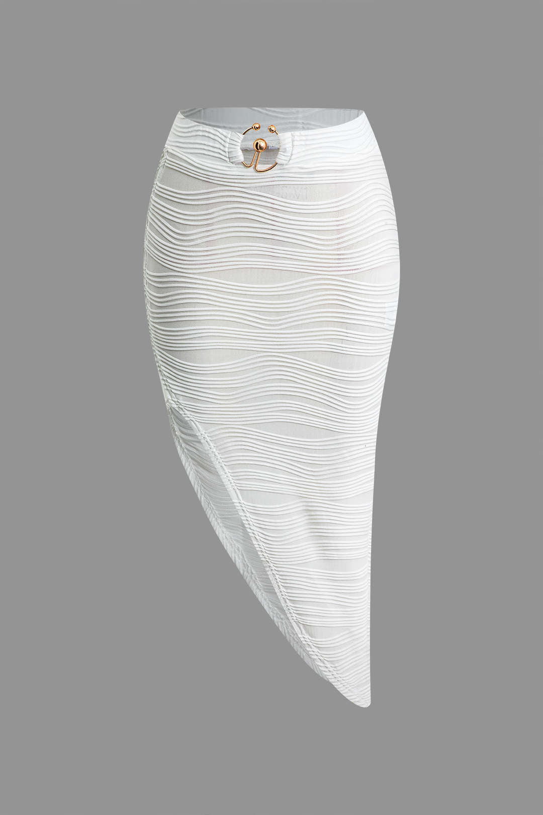 Textured Halter Backless Skirt Set