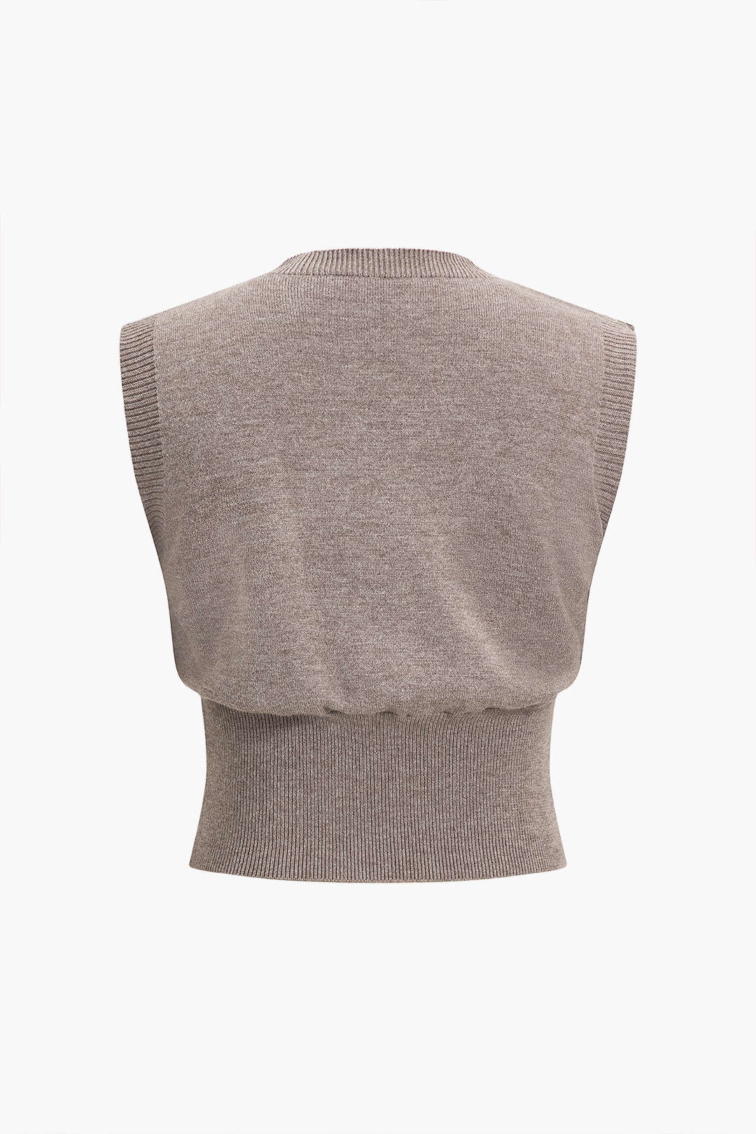 Tanktop des Button -Pullovers