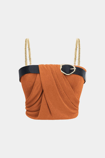 زائد حجم سلسلة معدنية الترقيع كامي أعلى