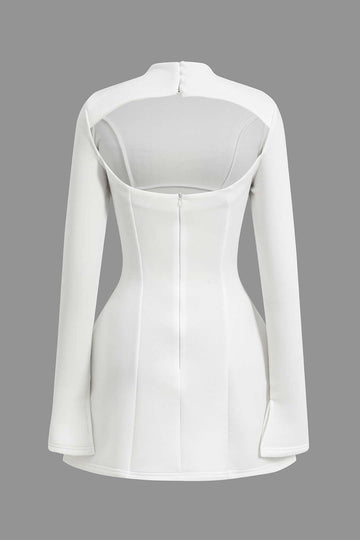 Rückenfreies Mini -Kleid