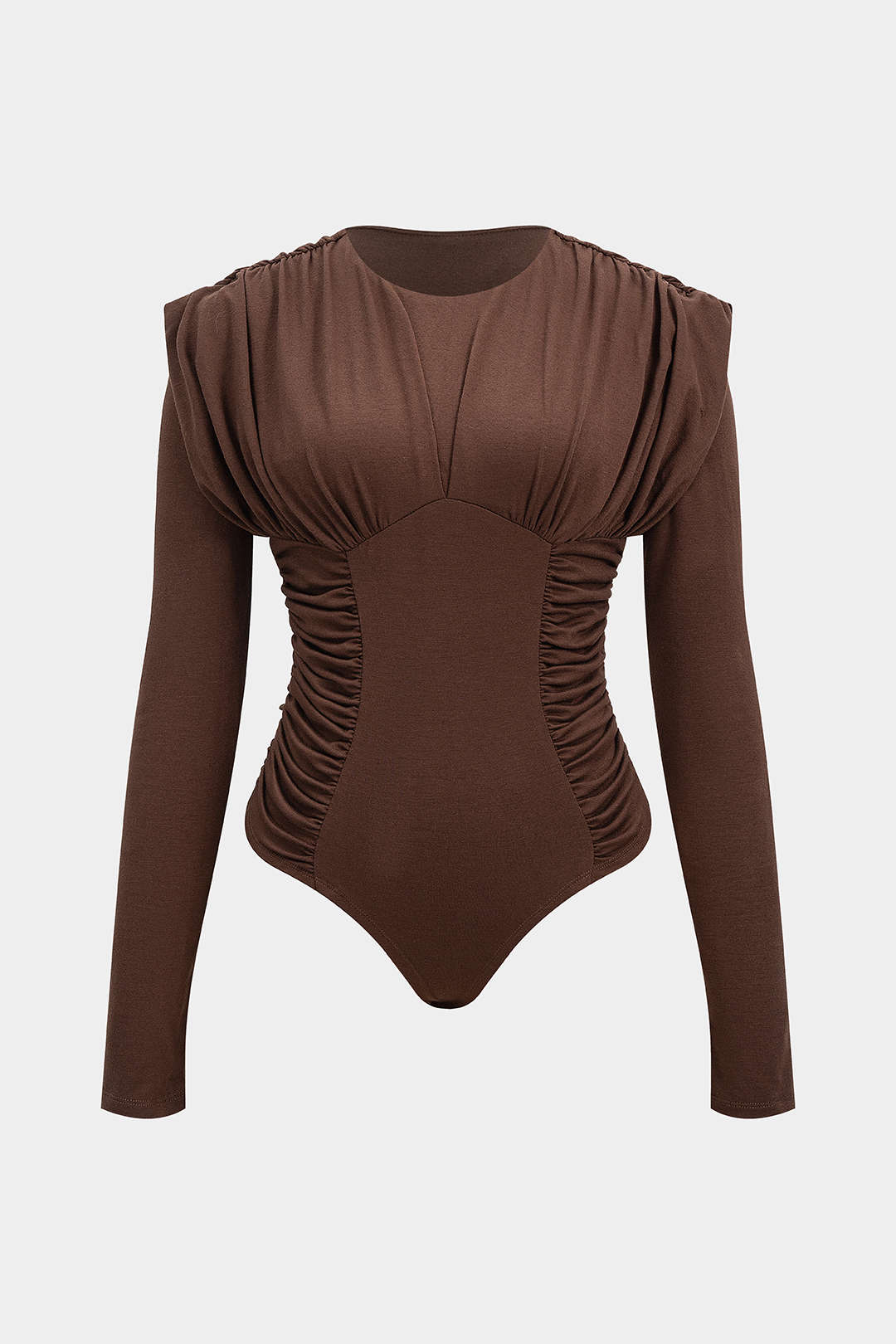 Ruched Long Sleeve Bodysuit