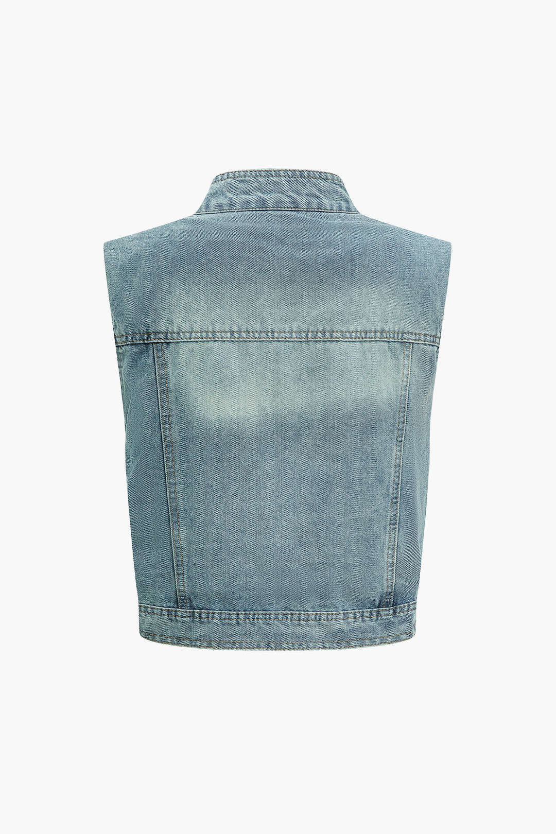 Faded Denim Vest