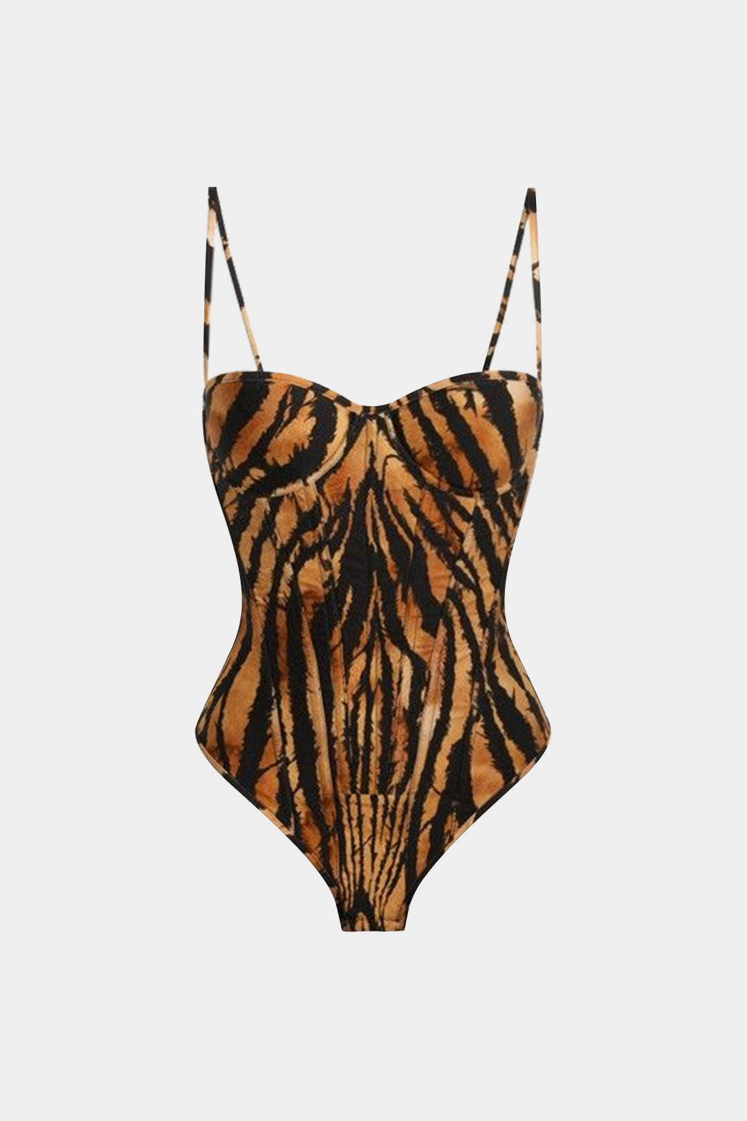 Leopard Print Slip Sleeveless Bodysuit