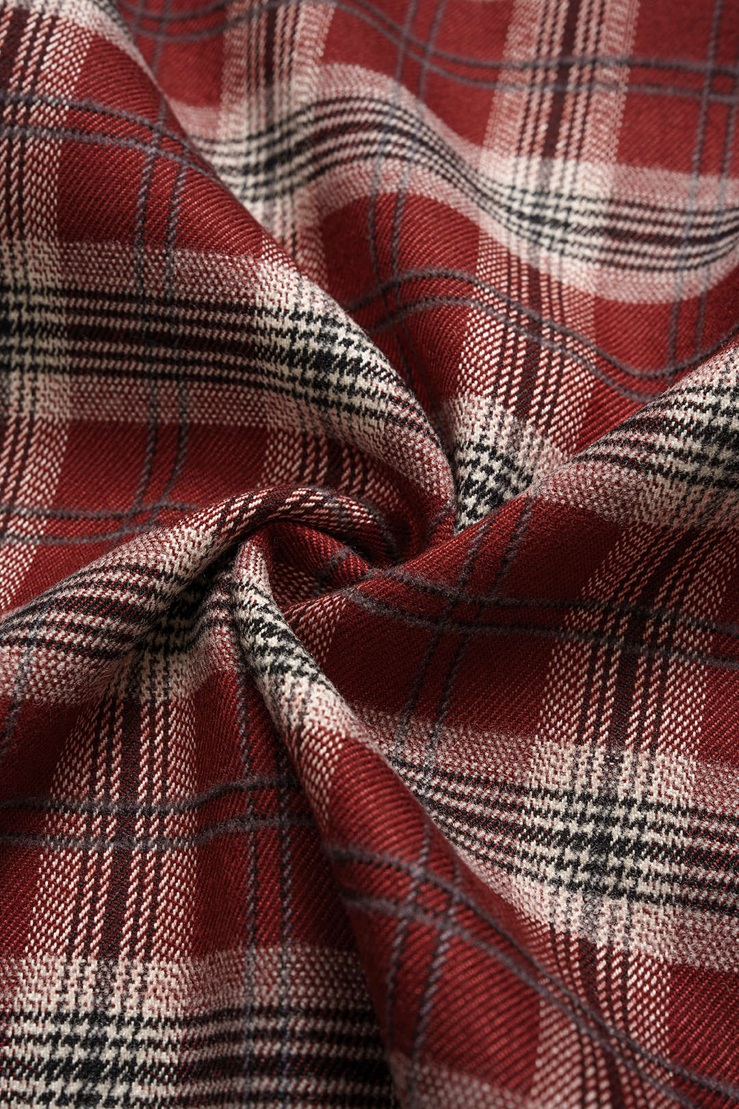 Plus Size Plaid Print Faux Leather Zipper Patchwork Skirt