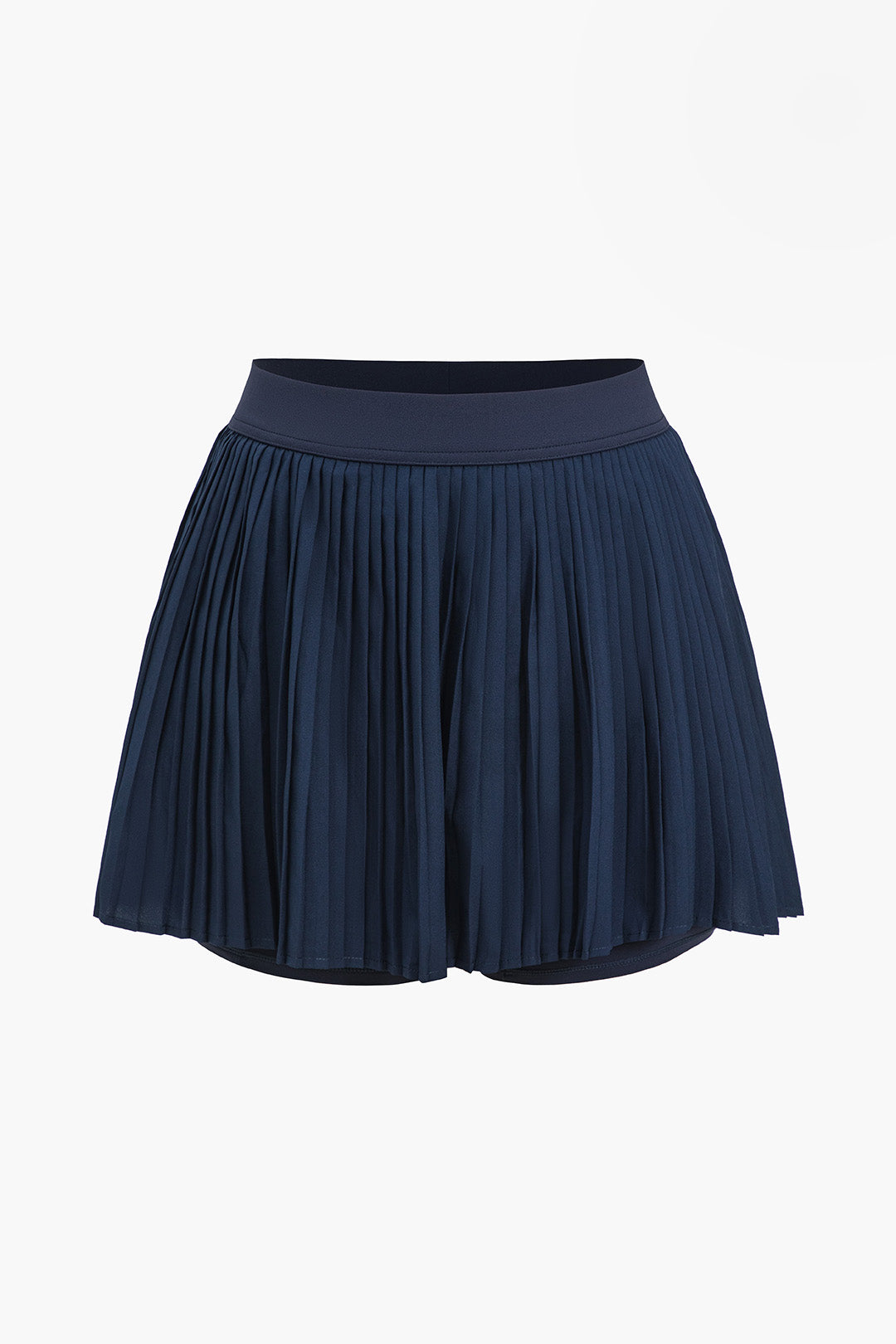 Solid Chiffon Pleated Sports Skirt