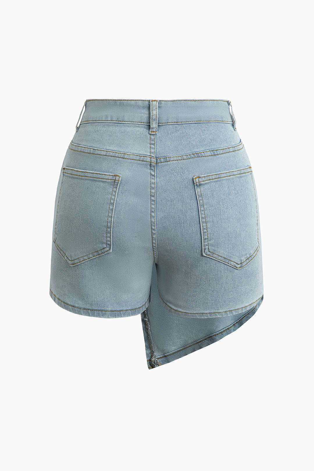 Wrap Denim Shorts