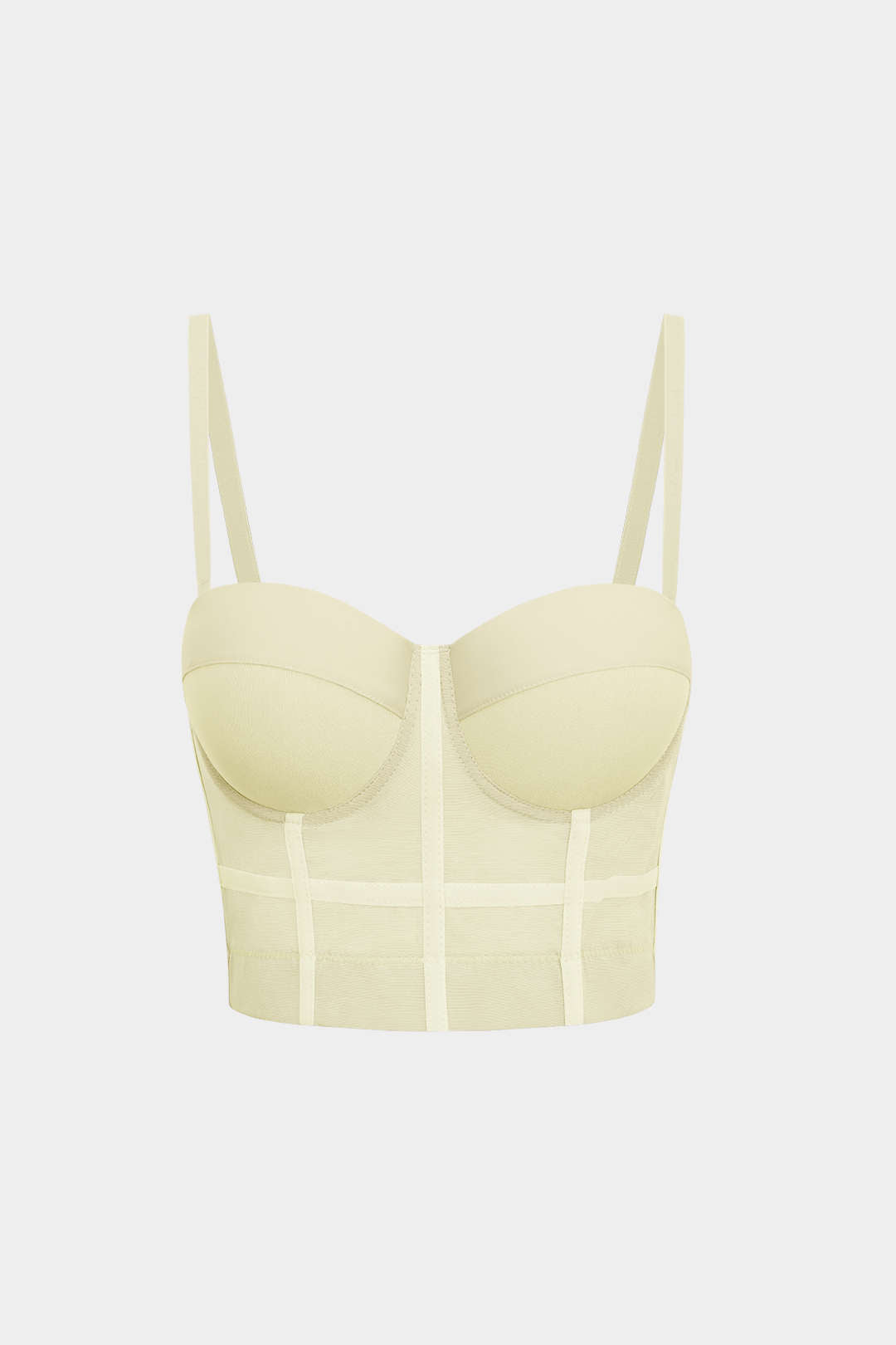 Top zo sieťoviny s kosticami Bustier