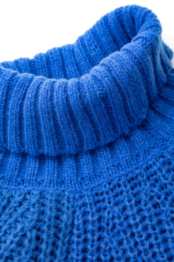 Solid Turtleneck Knit Top