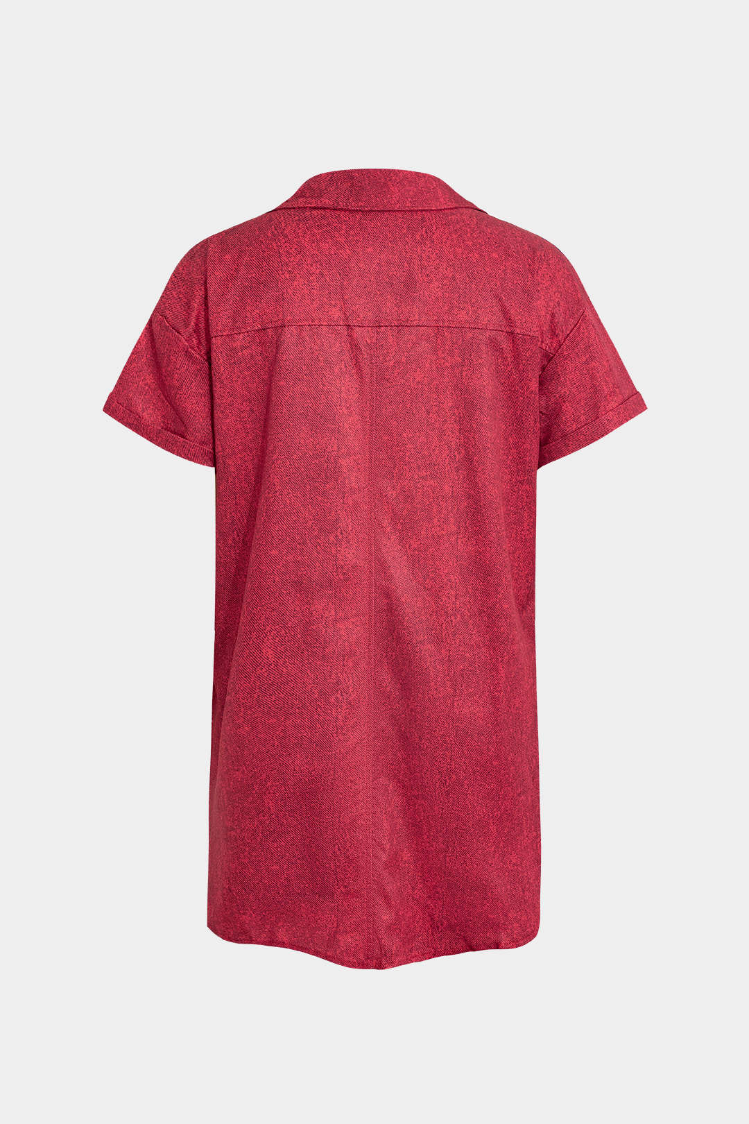 Chemise cachée avant nœud imprimé