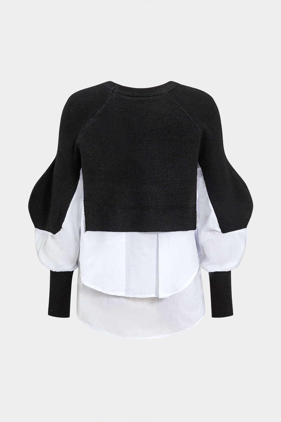 Sweater tal-garża maħduma bil-kmiem top top