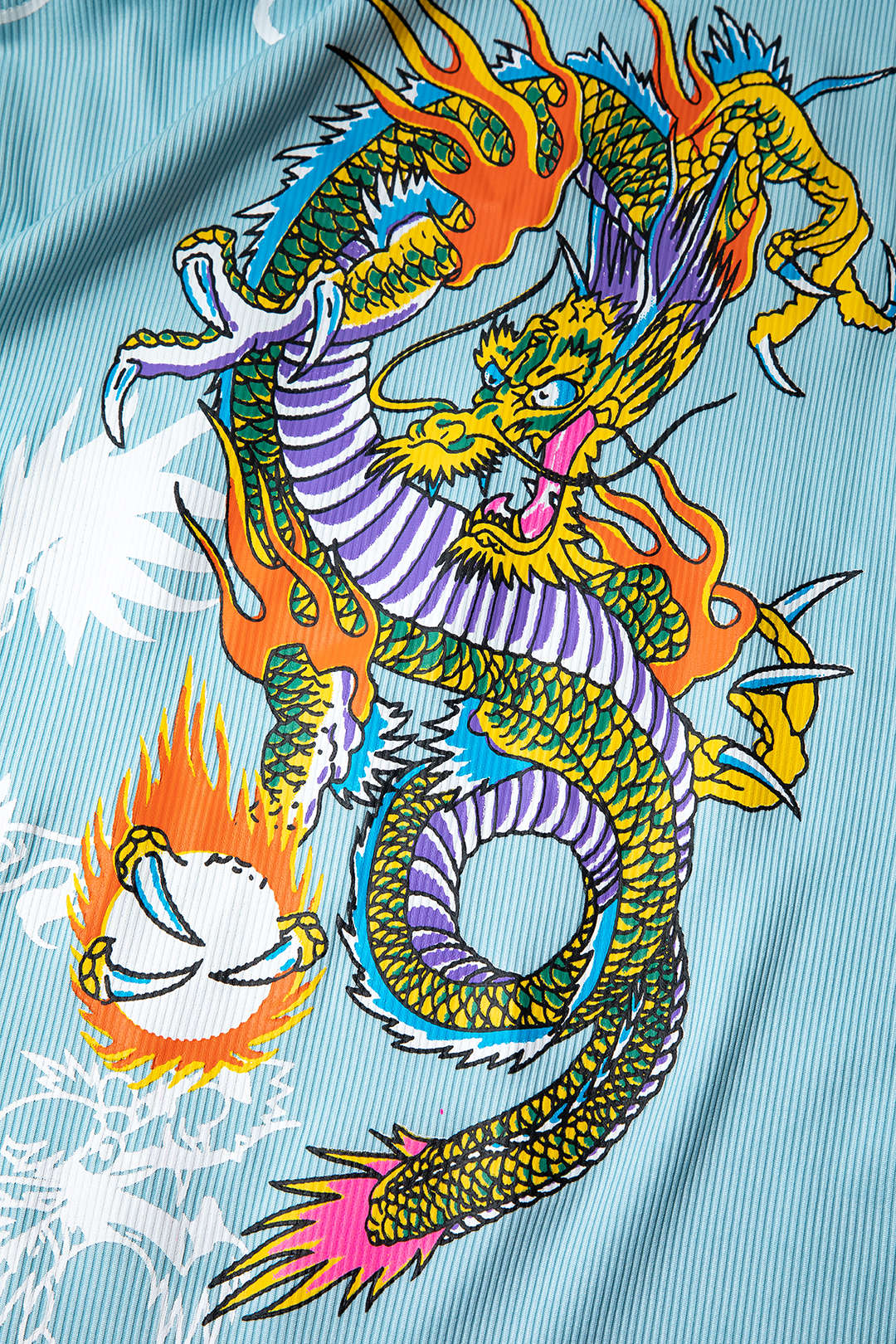 Dragon Print Sleeveless Mini Dress
