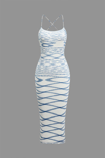 Dzianin Międzytwine Tie Midi Dress