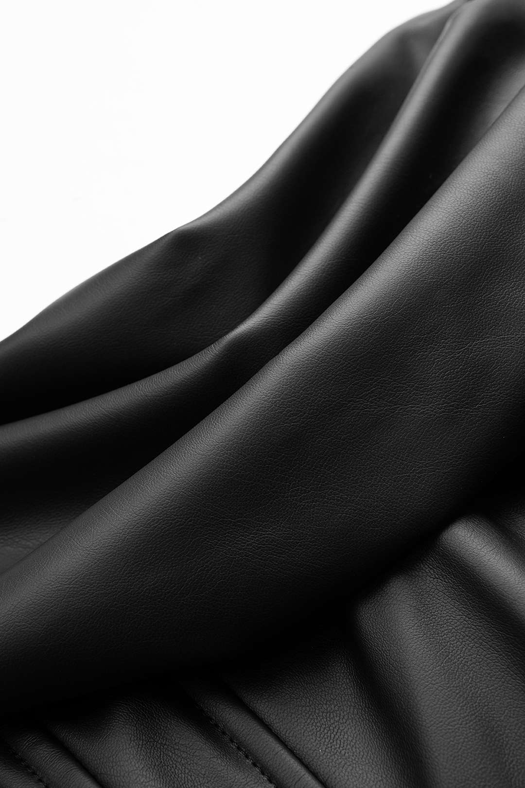 Faux Leather Ruched Corset Tube Top