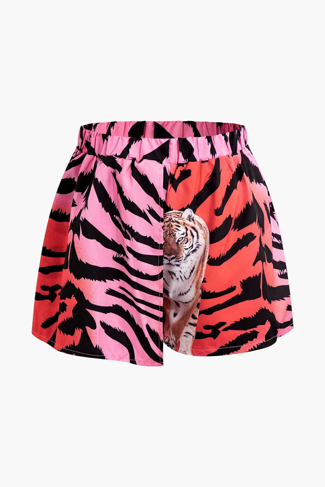 Tiger Print Shirt and Shorts Set