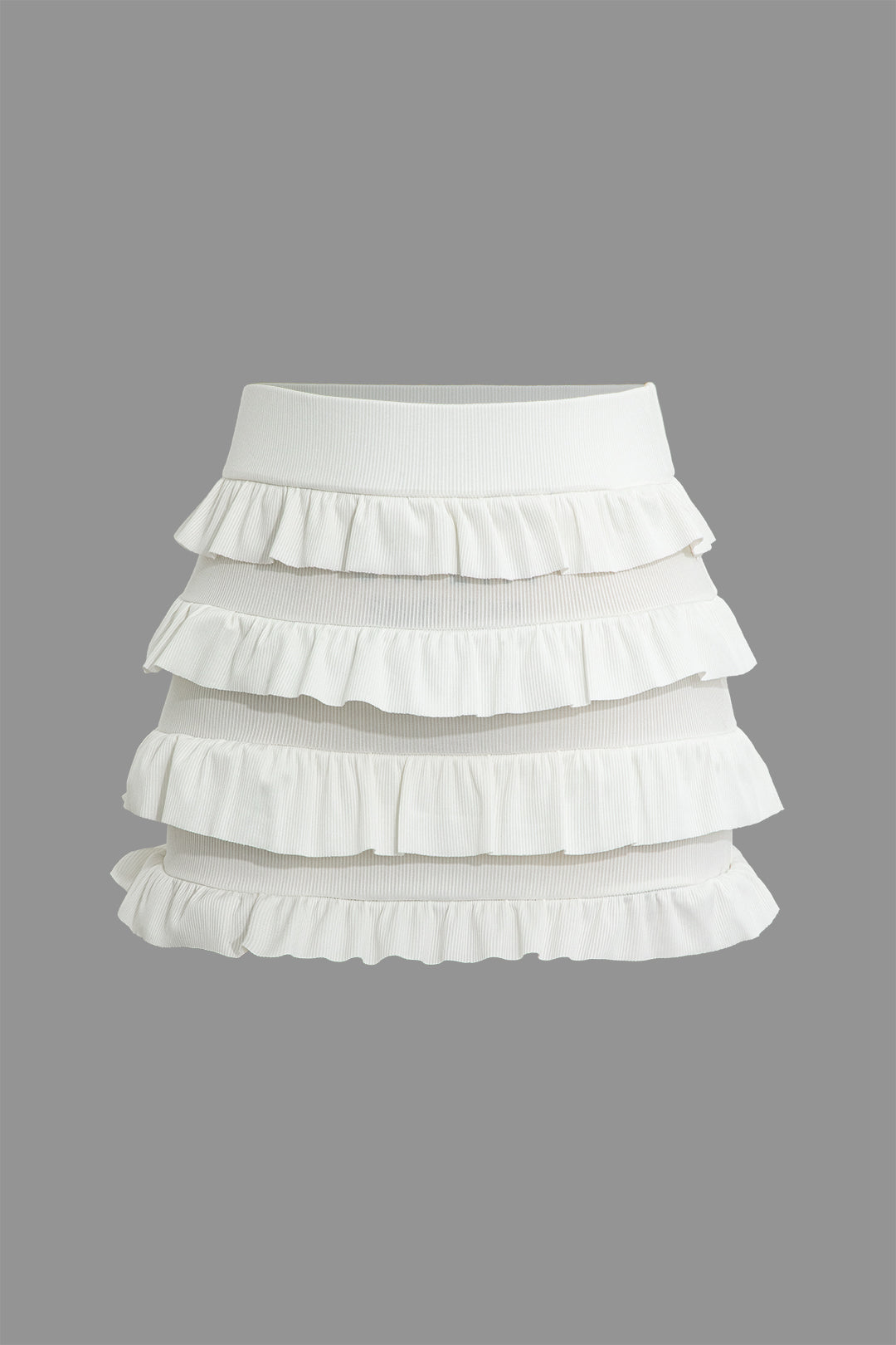 Ruffle Layered Mini Skirt