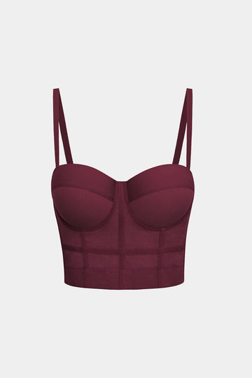 Mesh Underdrire Bustier Top