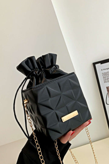 Faux Leather Cross-Body Bag