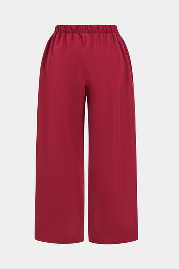 Plus -Größe Kontrast Bug Patchworkhose Hose