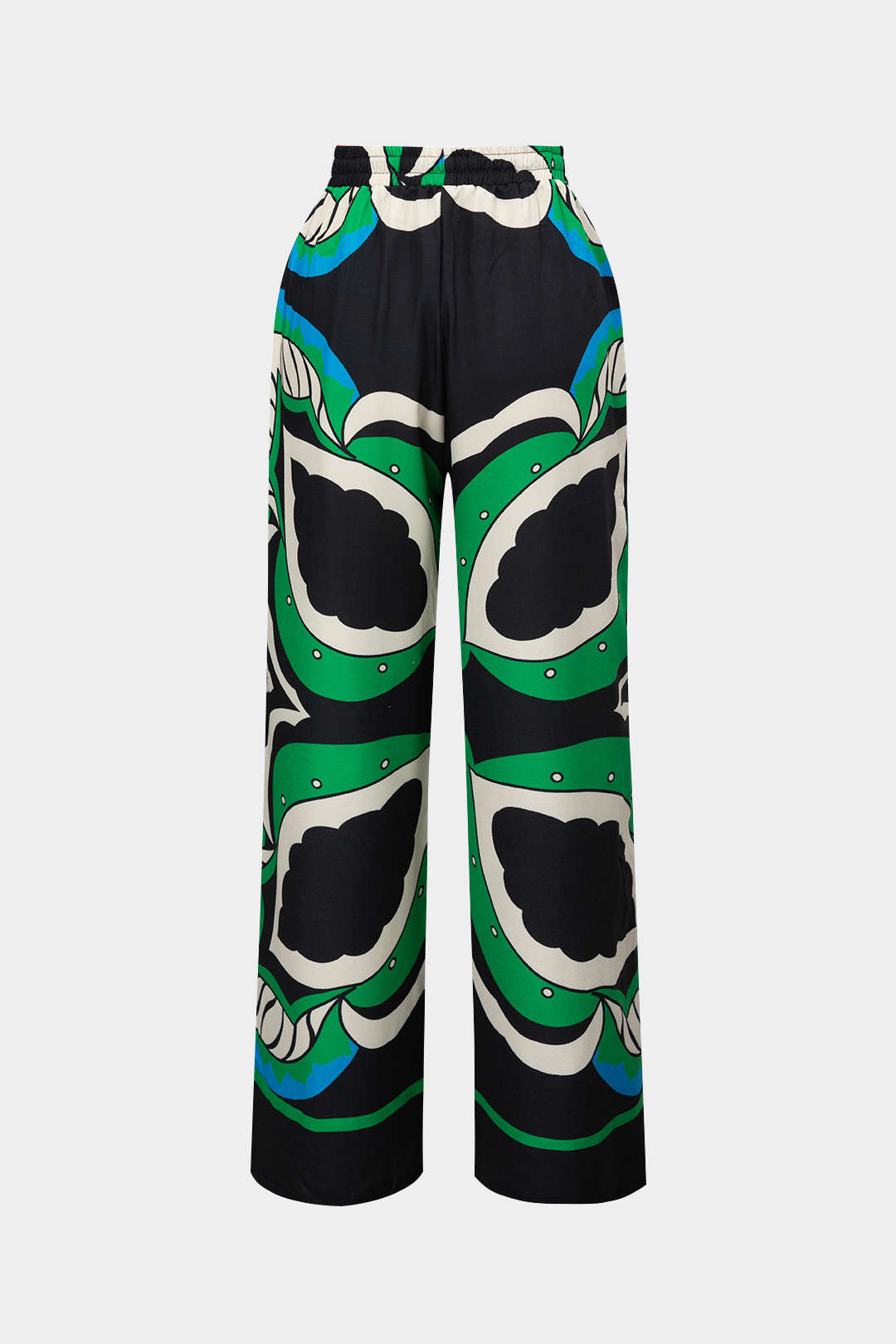 Printed Drawstring Waist Straight Leg Pants