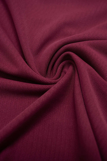 Mesh Asymmetrical Neck Slip Long Sleeve Maxi Dress