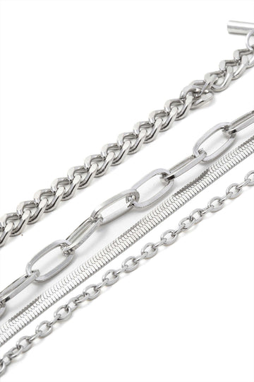 4 pc Snake Chain Bracelet Set