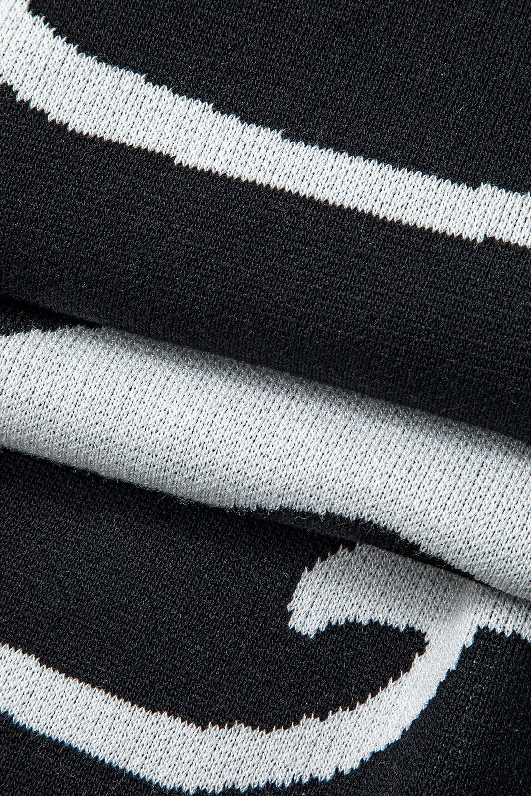Contrast Line Pattern Knit Sleeveless Maxi Dress