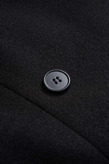 Patchwork Double Breasted Long Sleeve Maxi Dress