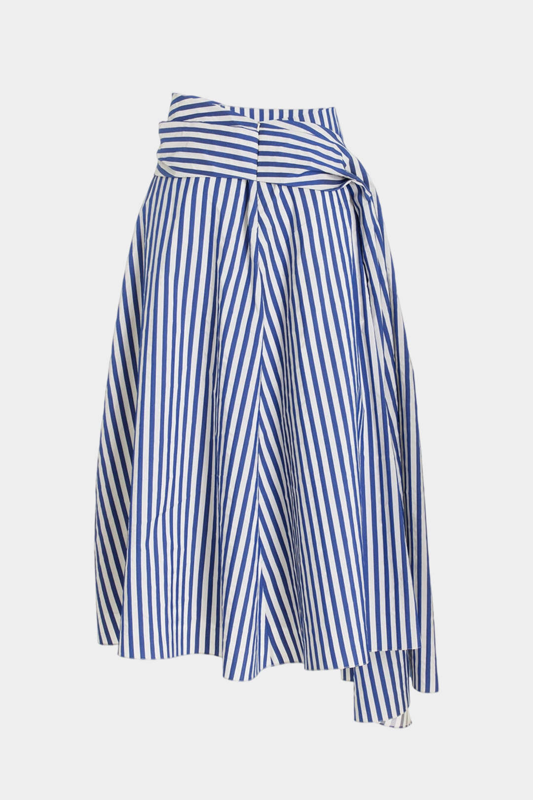 Contrast Stripe Tie Skirt