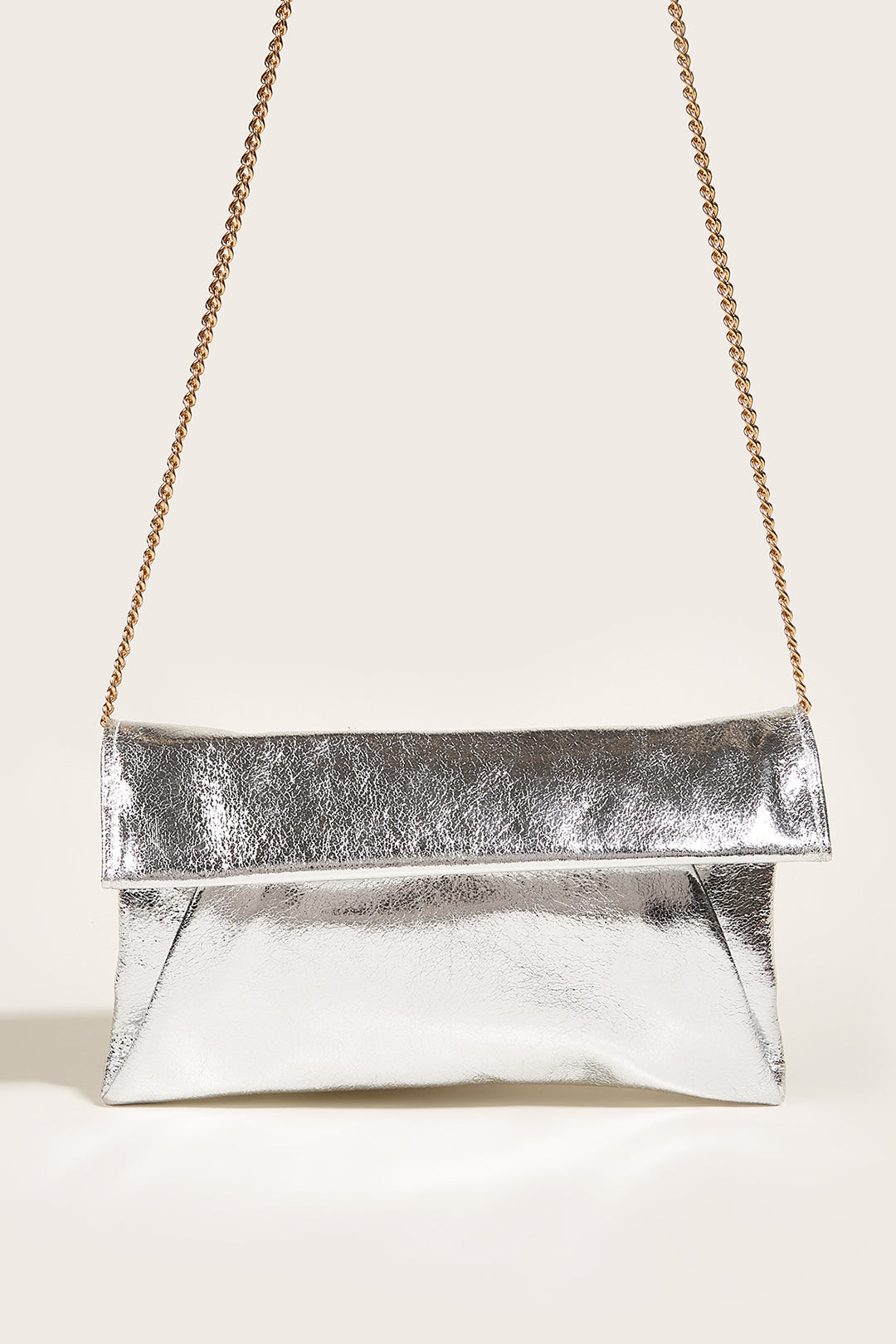 Metallic Square Clutch Bag