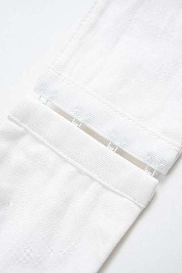 Leather Patchwork Crossed Cut Out Cami Top