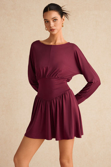 Ruched kmiem twal Retro Mini dress