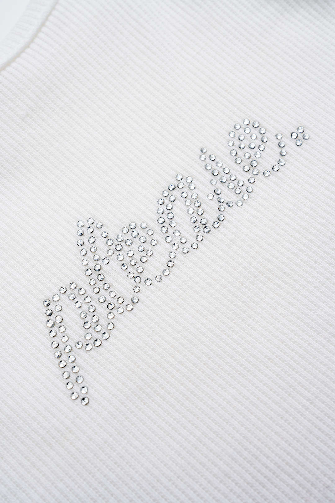 Rhinestone Print Tank Top