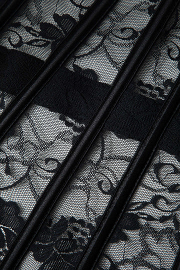 Hood And Eye Front Lace Corset