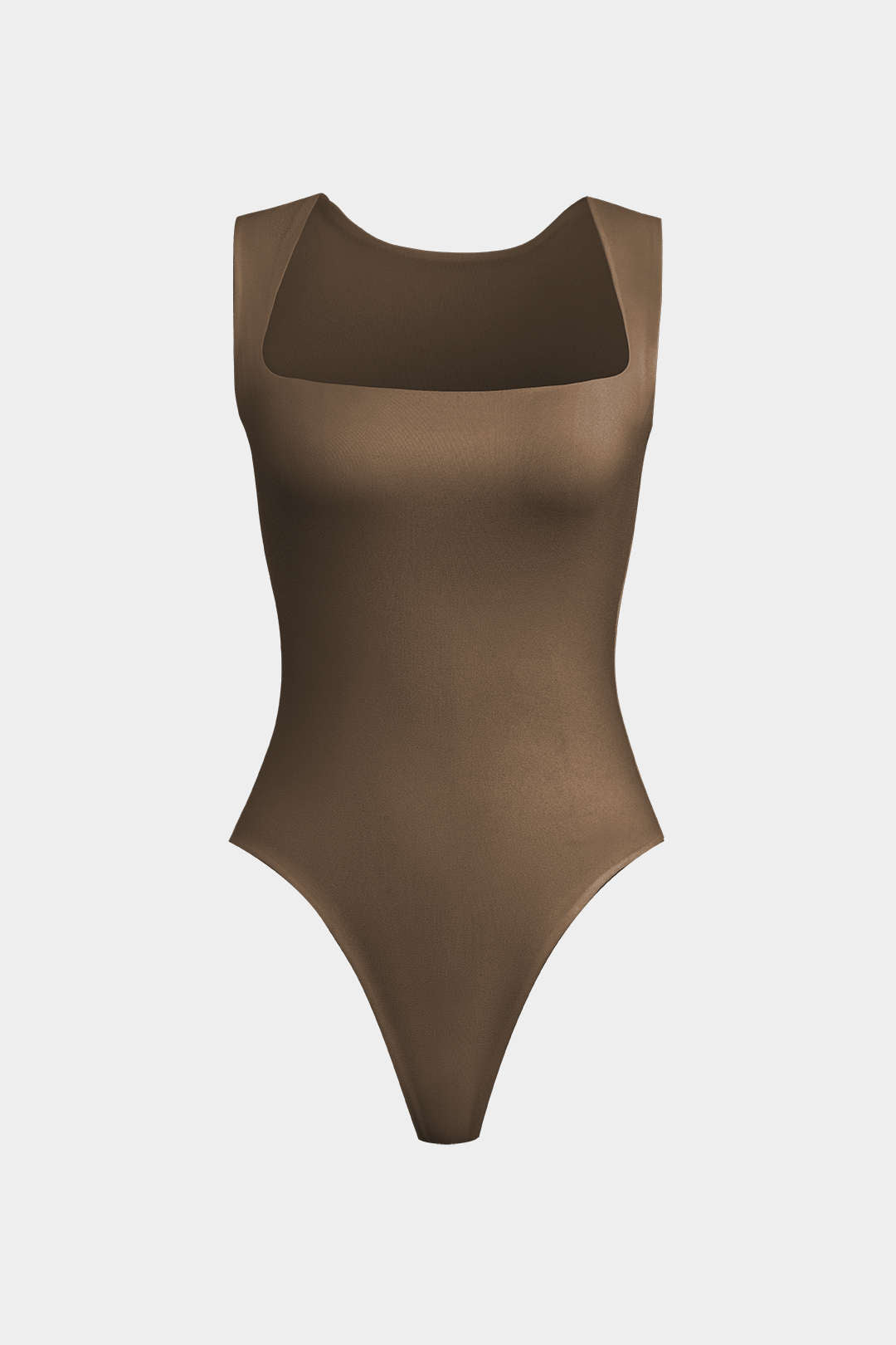 Solid Basic Square Neck Bodysuit