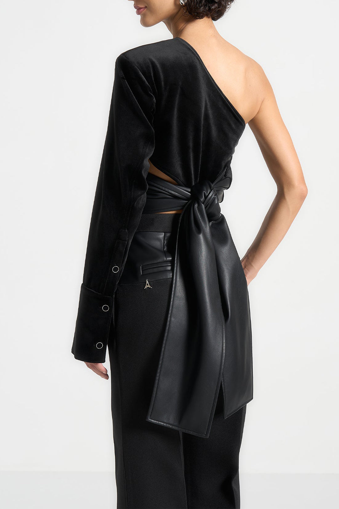 OneSleeveVeganLeatherandVelourWrapTop-Black2.jpg