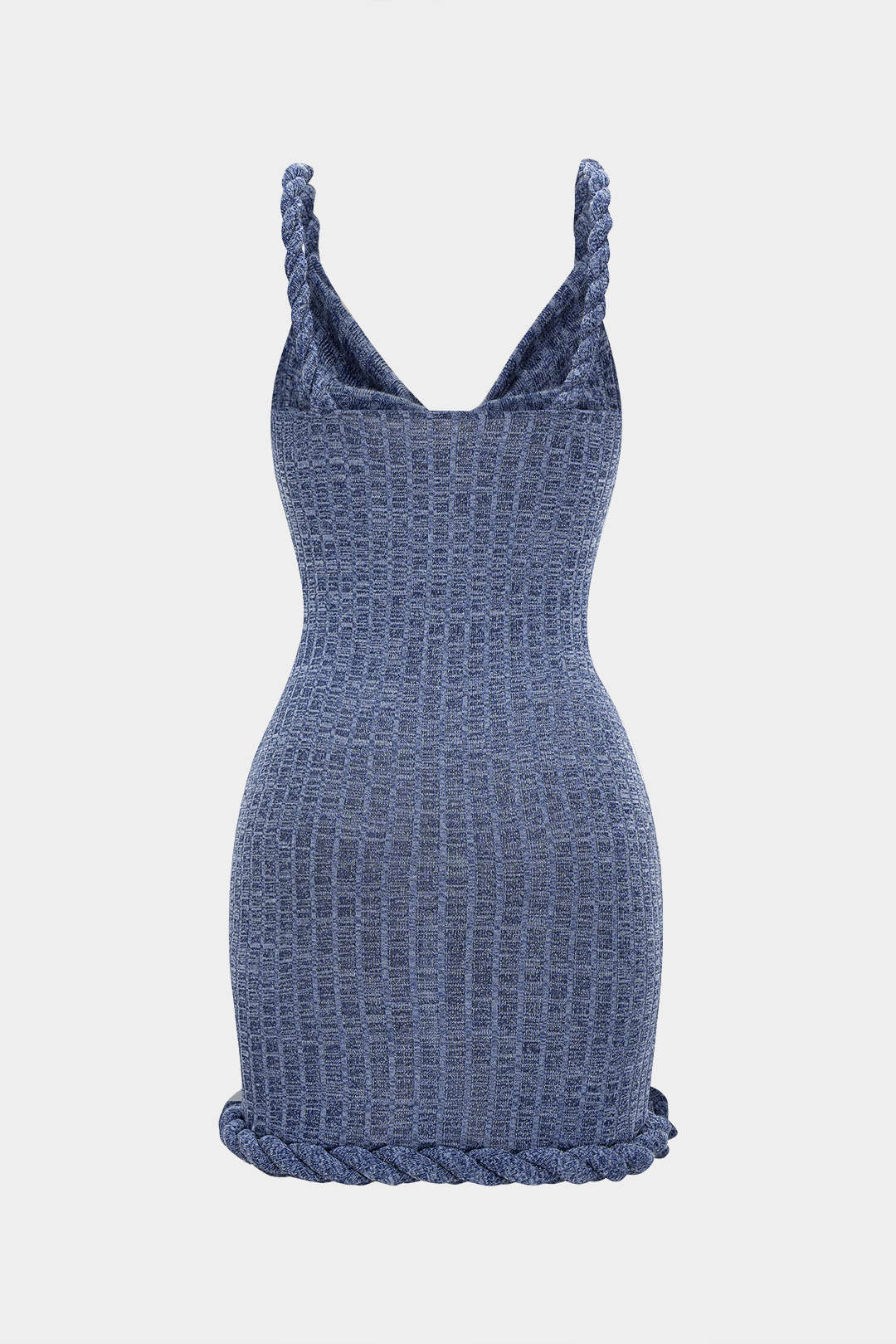 Cowl Neck Twist Knot Sleeveless Mini Dress