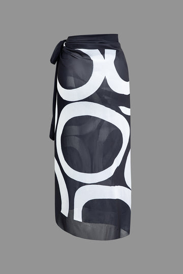 Abstract Print Wrap Cover Up