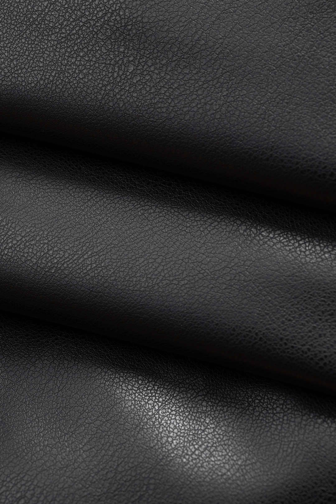 Faux Leather Metallic Zipper Hollow Out Ring Trousers