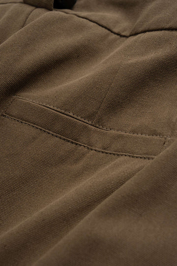 Asymmetrical Metallic Decor Barrel Trousers