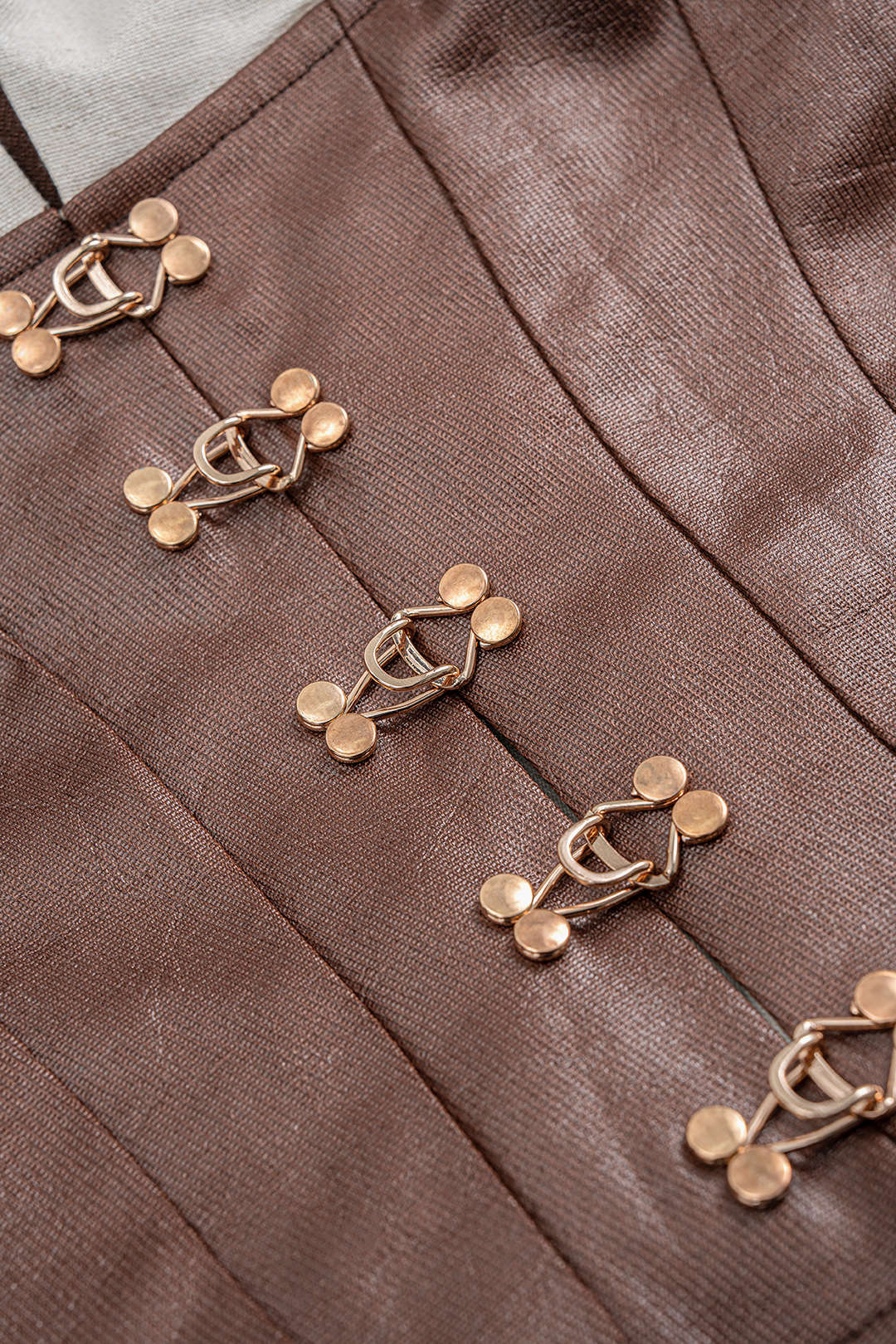 Faux Leather Patchwork Asymmetrical Hem Long Sleeve Maxi Dress